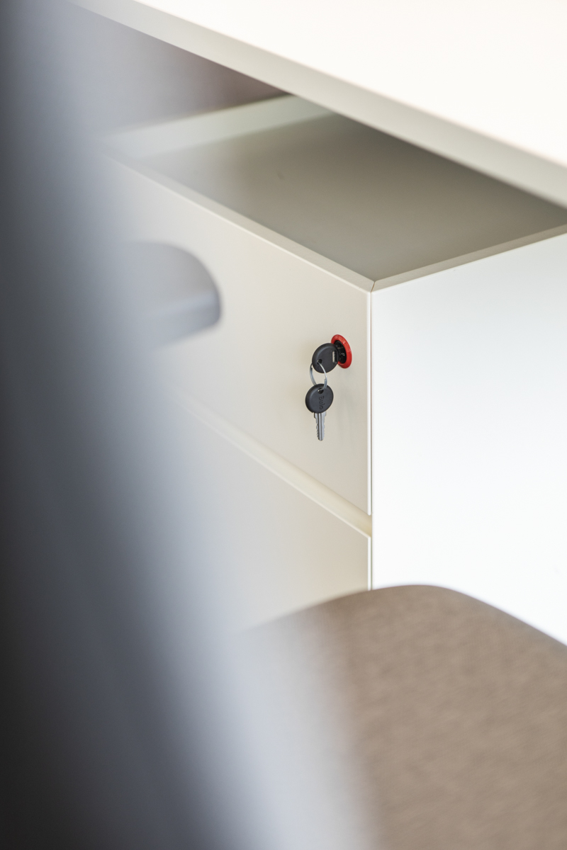 Mr. Walter: Contemporary wood storage honoring founder Walter Busschop's original 1963 file pedestal, functional in offices and warm at home.